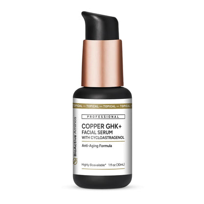 Quicksilver Scientific Copper GHK+ Facial Serum with Cycloastragenol | Smooth, Radiant Skin