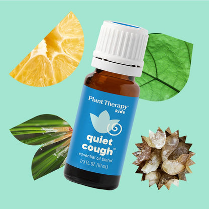 Plant Therapy Quiet Cough KidSafe Essential Oil Blend 10 mL – 100% Pure & Therapeutic Grade