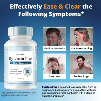 Quietum Plus Tinnitus Relief - Official Original Pills (5 Pack)