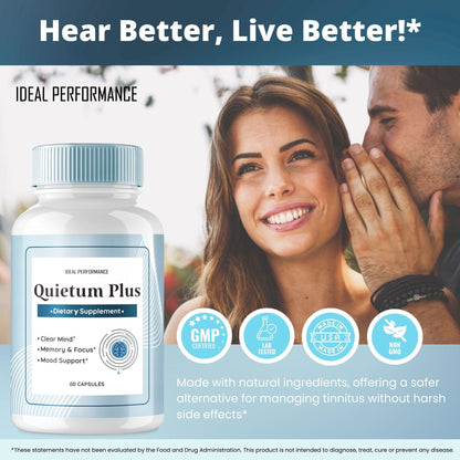 Quietum Plus Tinnitus Relief - Official Original Pills (5 Pack)