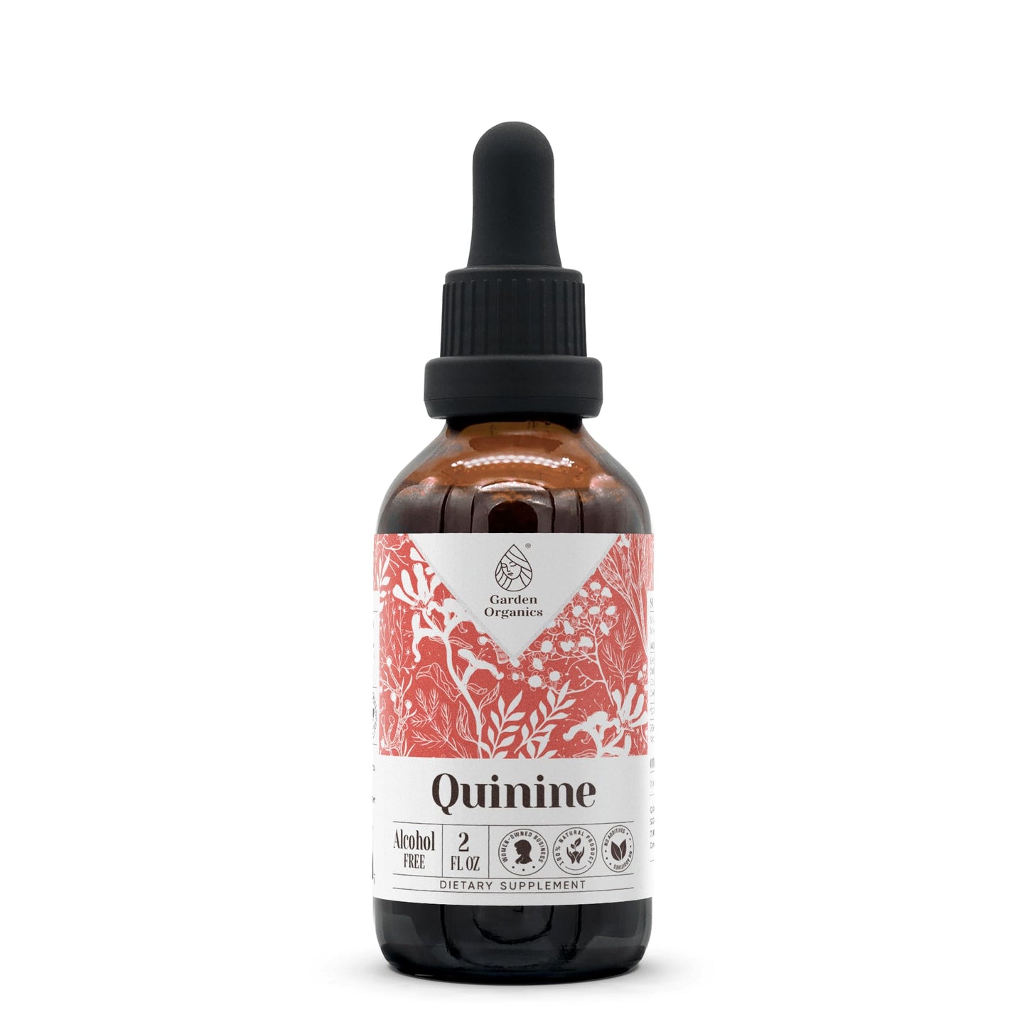 Quinine Alcohol-Free Natural Tincture Extract – Immune System Support Drops, 2 fl oz | Vegan, Cruelty-Free
