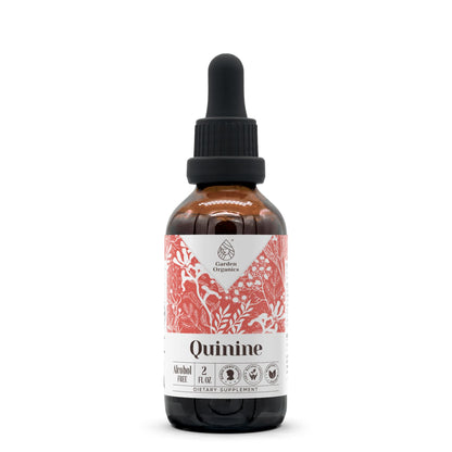 Quinine Alcohol-Free Natural Tincture Extract – Immune System Support Drops, 2 fl oz | Vegan, Cruelty-Free