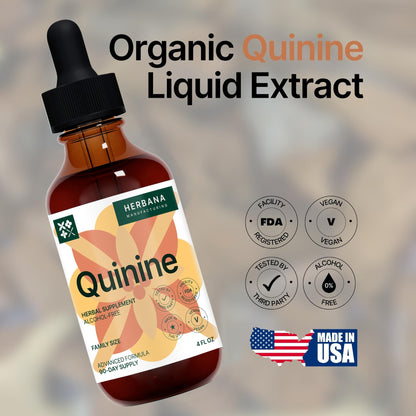 Quinine Liquid Extract 4 oz - Digestive Health & Immune Support | Cinchona Bark Tincture