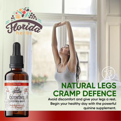 FLORIDA HERBS Quinine Tincture Extract - Quinine Liquid (Cinchona officinalis) 670 mg per Pack, 2 oz (Pack of 2) - Non-GMO, Gluten Free