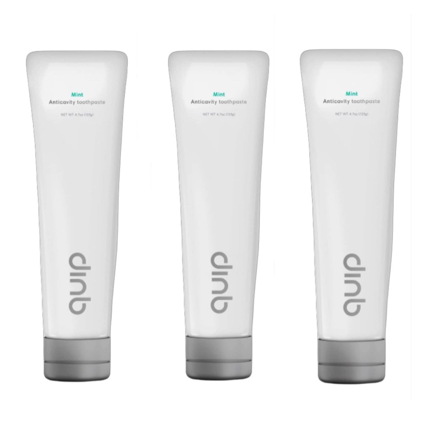 Quip Mint x3 Anticavity Toothpaste 4.7oz – Vegan, SLS-Free, Paraben-Free