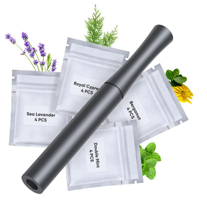 Quit Bad Habit Flavored Air Device – Refreshing Natural Plant Extract, Aluminum-0409-01