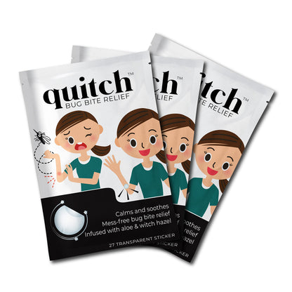 quitch Bug Bite Patches 3x27ct – Natural Itch Relief for Kids & Baby