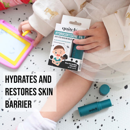 quitch Hydrocortisone Healing Balm – Kid-Friendly Eczema & Psoriasis Relief Stick