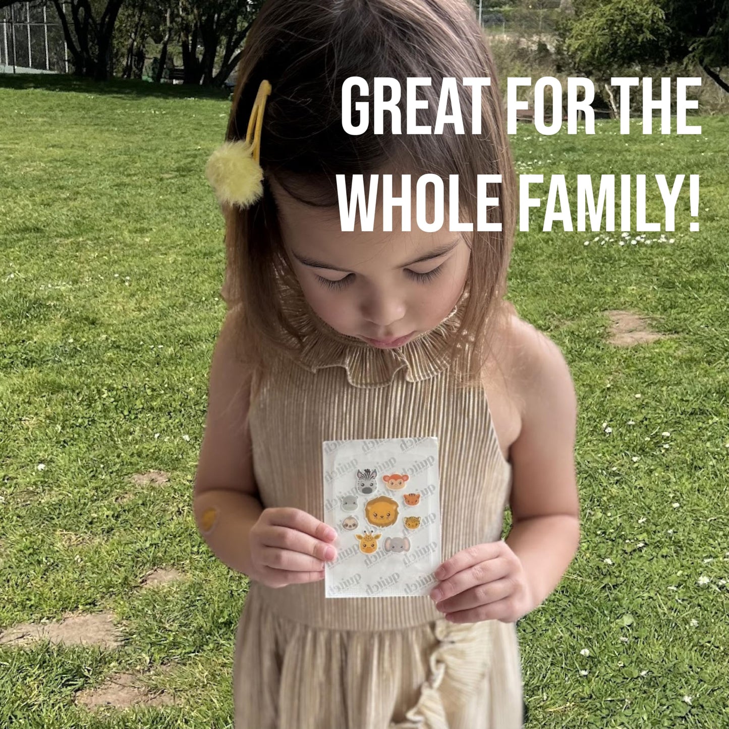 Quitch Mosquito Bite Relief Patches – Safari Animals for Kids