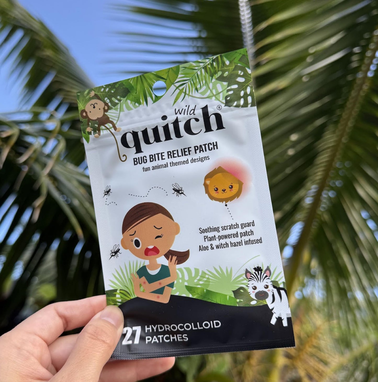 Quitch Mosquito Bite Relief Patches – Safari Animals for Kids