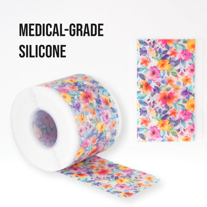 Quitch Silicone Scar Sheets for Surgical Scars | Floral 4x150cm