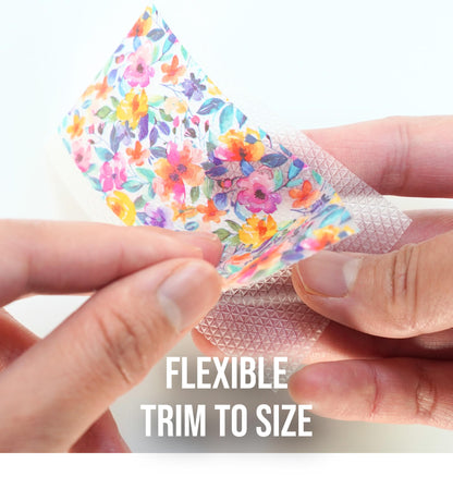 Quitch Silicone Scar Sheets for Surgical Scars | Floral 4x150cm