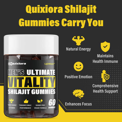 Quixiora Shilajit Gummies – High Potency Shilajit for Men & Women | 120 Gummies