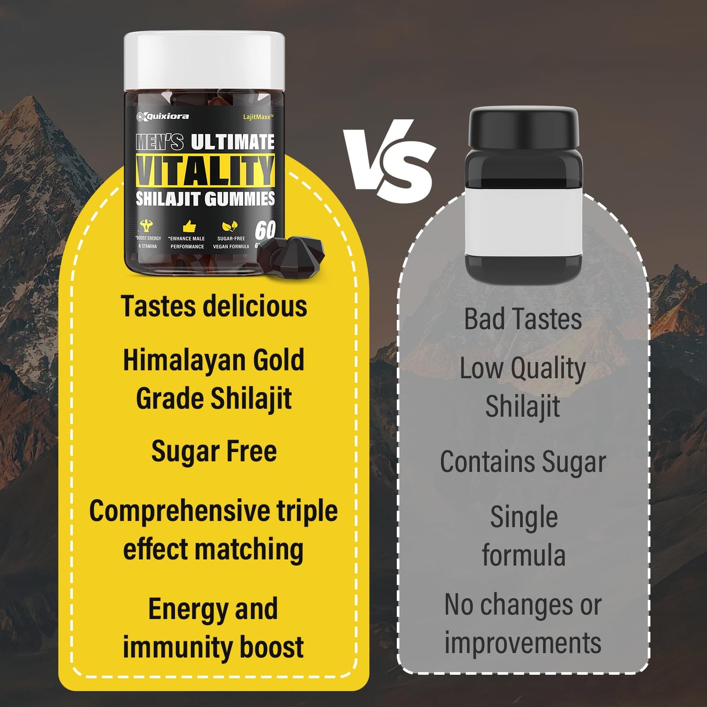 Quixiora Shilajit Gummies – High Potency Shilajit for Men & Women | 120 Gummies