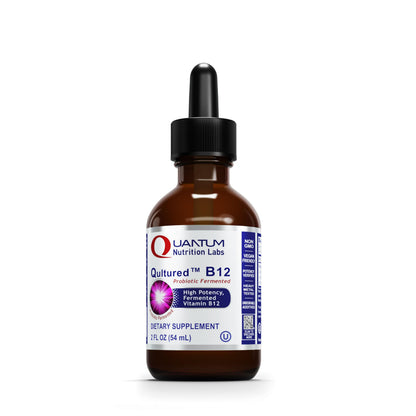 Qultured B12 Liquid Methylcobalamin Drops | Quantum Nutrition Labs - 2 fl oz