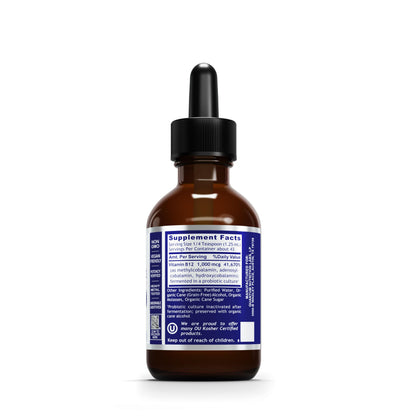 Qultured B12 Liquid Methylcobalamin Drops | Quantum Nutrition Labs - 2 fl oz