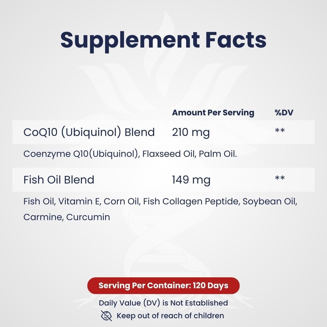 Qunol CoQ10 210mg Softgels – Heart Health & Energy Production | 240 Count