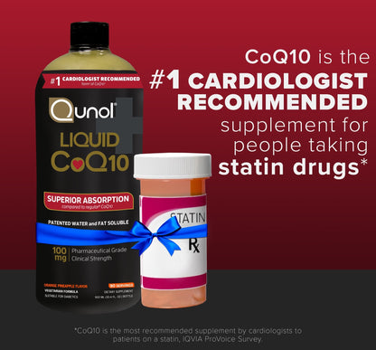 Qunol Liquid CoQ10 100mg – Superior Absorption for Heart Health | 60 Servings, 20.3 oz