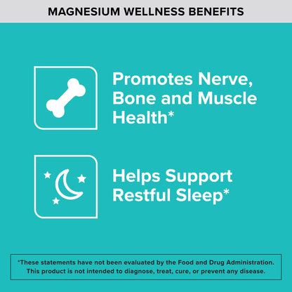 Qunol Magnesium Capsules 420mg – High Absorption, Extra Strength for Bone & Muscle Health (120 Count)
