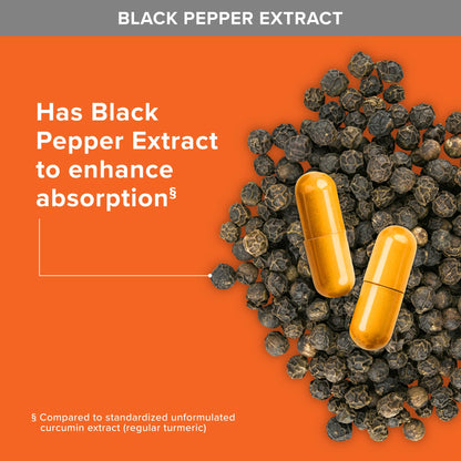 Qunol Turmeric Curcumin 2250mg with Black Pepper – 95% Curcuminoids, Joint Support