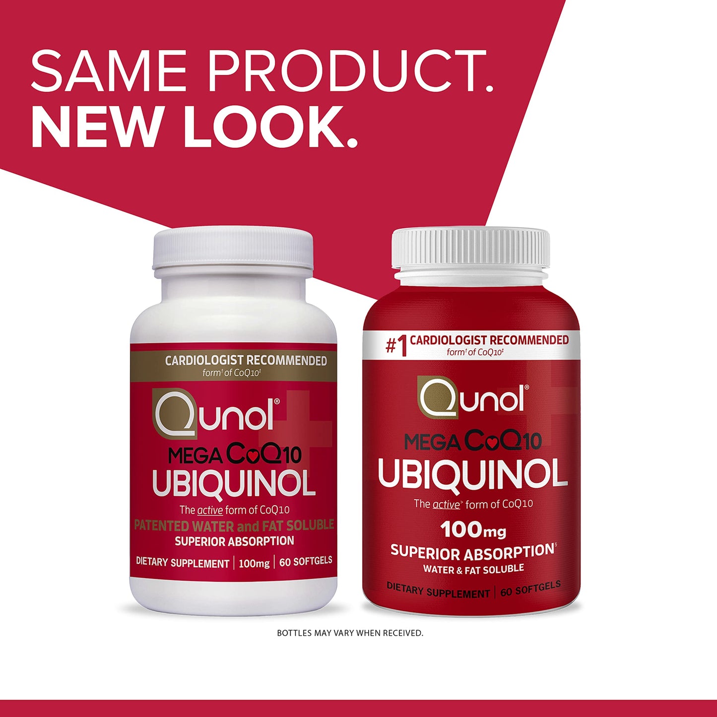 Qunol Ubiquinol CoQ10 100mg Softgels – Superior Absorption, Heart Health & Blood Pressure Support | 60 Count