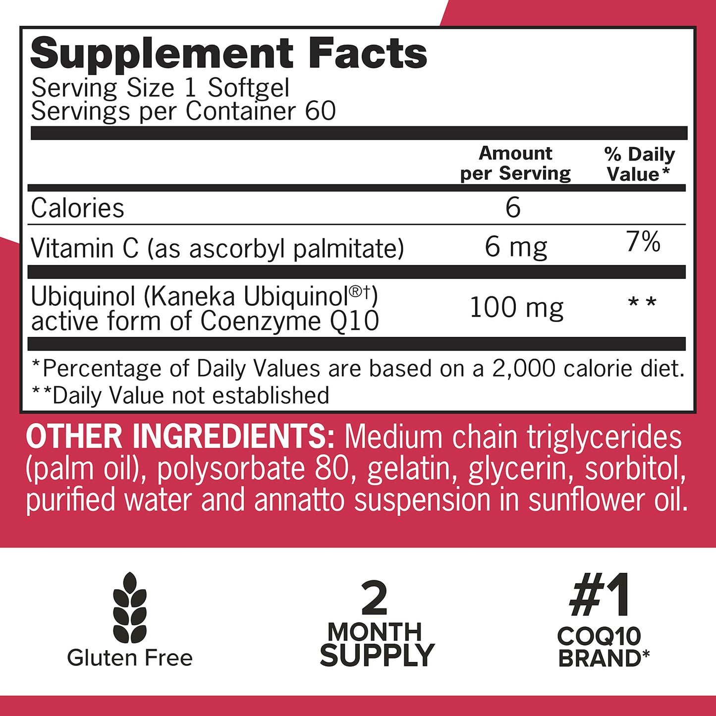 Qunol Ubiquinol CoQ10 100mg Softgels – Superior Absorption, Heart Health & Blood Pressure Support | 60 Count