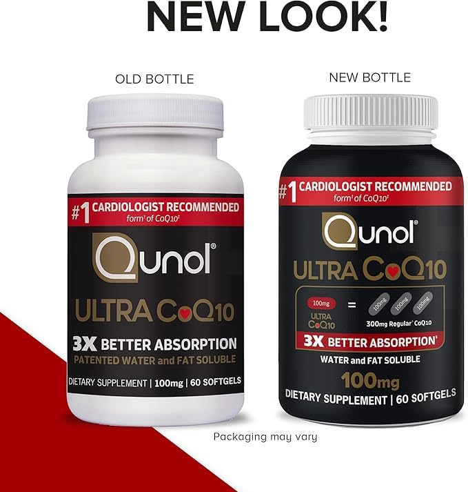 Qunol Ultra CoQ10 100mg 120 Softgels – 3X Absorption