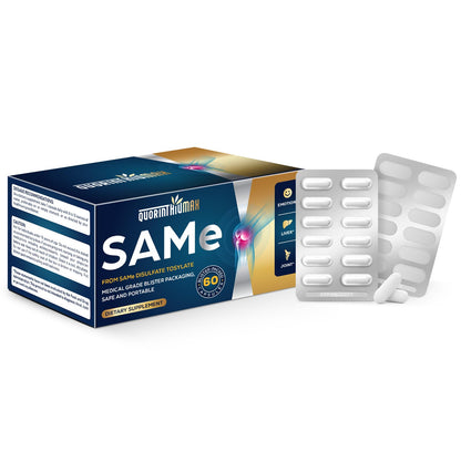 Quorinthiumax SAM-e 500mg | 25% Potent vs 400mg | Vegan | 60 Caps