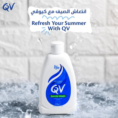 QV Gentle Wash 250ml – Hydrating, Fragrance-Free Body Wash