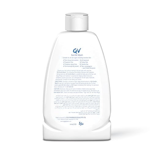 QV Gentle Wash 250ml – Hydrating, Fragrance-Free Body Wash