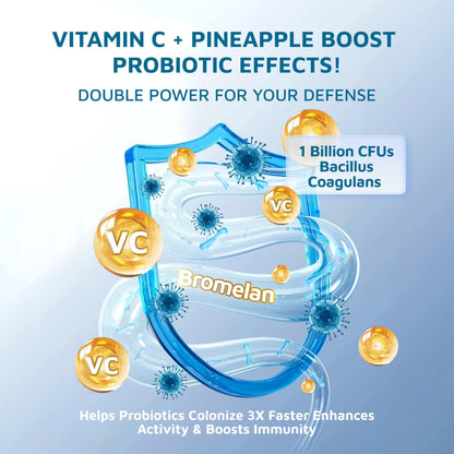 QVQ Pineapple pH Balance Gummies for Women's Health — Immune Support, Gluten-Free, Vegan Premium Feminine Balance (90 Count)
