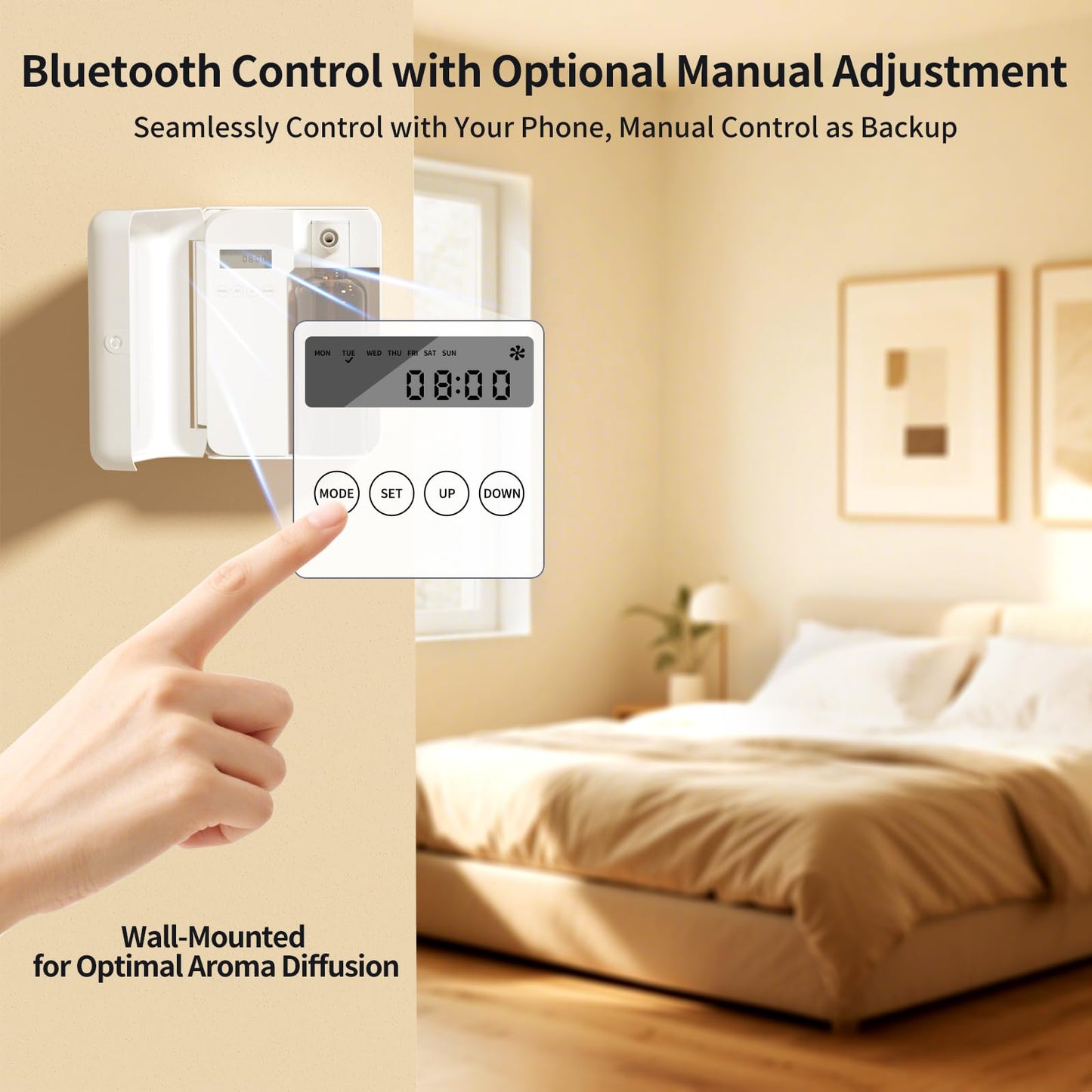 QZD Smart Scent Air Machine – 500ML Capacity, 2500 Sq Ft Coverage