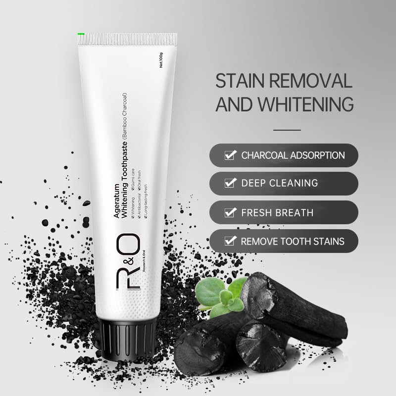 R&amp;O Ageratum Whitening Toothpaste with Bamboo Charcoal - 3.53 oz