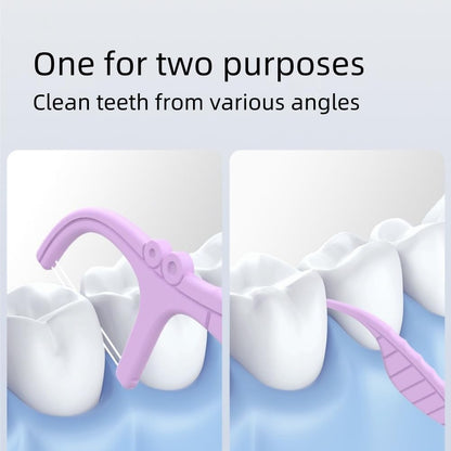 R REVA Anti-Caries Twin-Line Dental Floss Picks – 200 Count, Fresh Lime