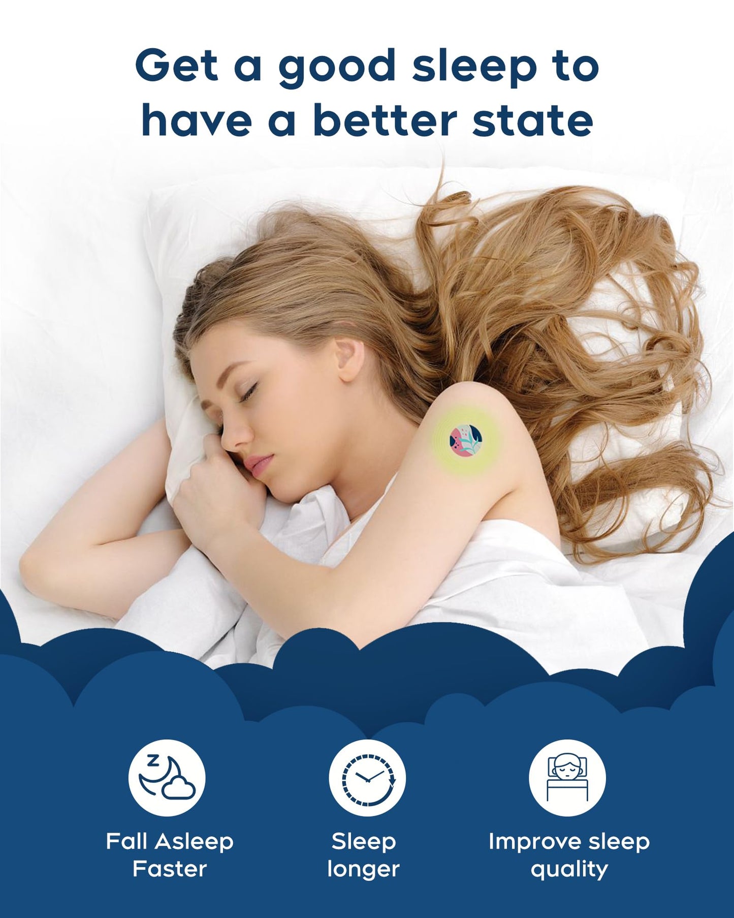 RAAYAM Sleep Patches – 30-Pack Deep Sleep Patches for Adults (Blue)