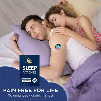 RAAYAM Sleep Patches for Adults - Easy Patch with Valerian & Melatonin (42 Blue Pack)