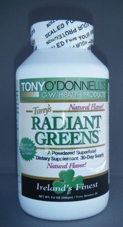 Radiant Greens Natural by Tony O'Donnell - 10.58 Oz / 30 Servings | Greens Powder