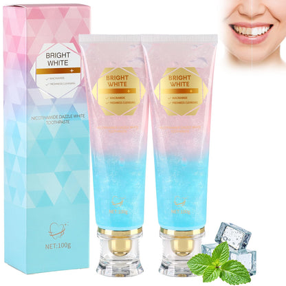 2PCS Radiant Whitening Toothpaste with Niacinamide – Deep Cleaning & Whitening