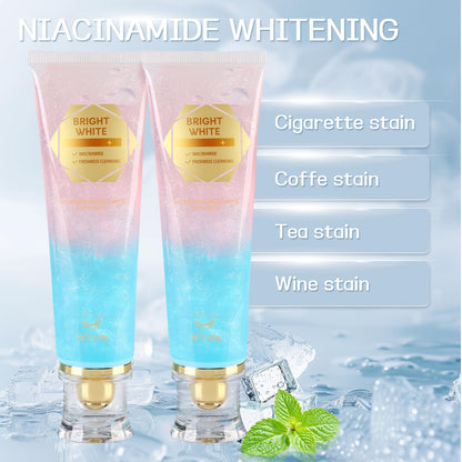 2PCS Radiant Whitening Toothpaste with Niacinamide – Deep Cleaning & Whitening