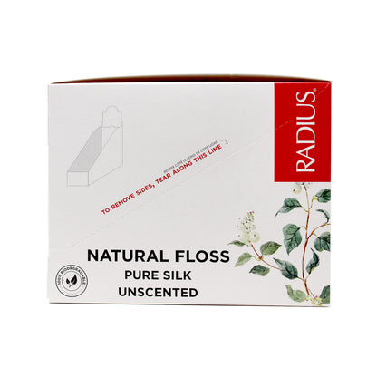 RADIUS Dental Floss – Natural Silk, Unscented, 33 Yards (Pack of 6)