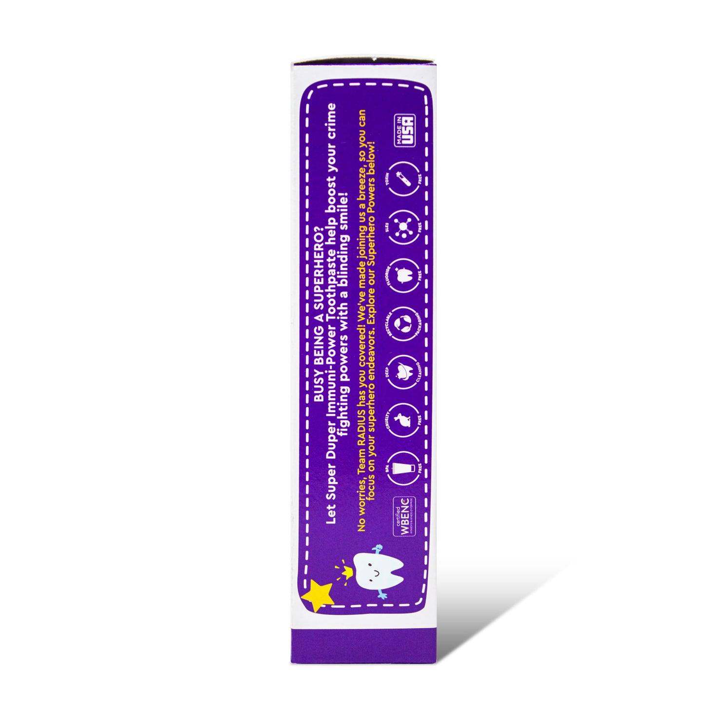 RADIUS Kids Immunity Toothpaste 3-Pack | Super Duper Bubble Berry Mint 2.5 oz