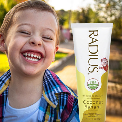 Radius USDA Kids Organic Toothpaste - Coconut Banana 3 oz (Pack of 1)