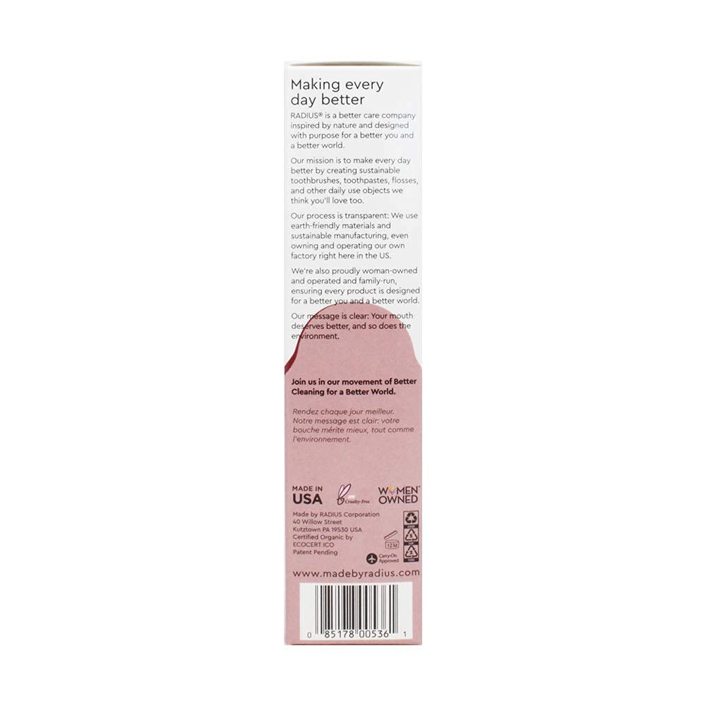 RADIUS USDA Organic Toothpaste 3oz – Clove Cardamom (Pack of 2)