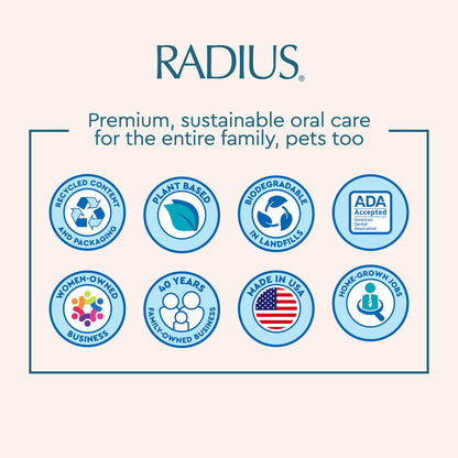 RADIUS Totz Toothbrush - Extra Soft Toddler Toothbrushes (18 Months+), BPA Free & ADA Accepted - Pack of 3