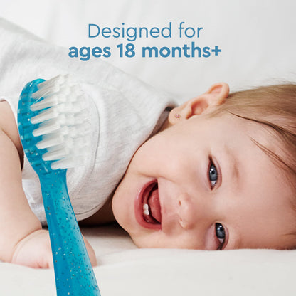 RADIUS Totz Toothbrush - Extra Soft Toddler Toothbrushes (18 Months+), BPA Free & ADA Accepted - Pack of 3