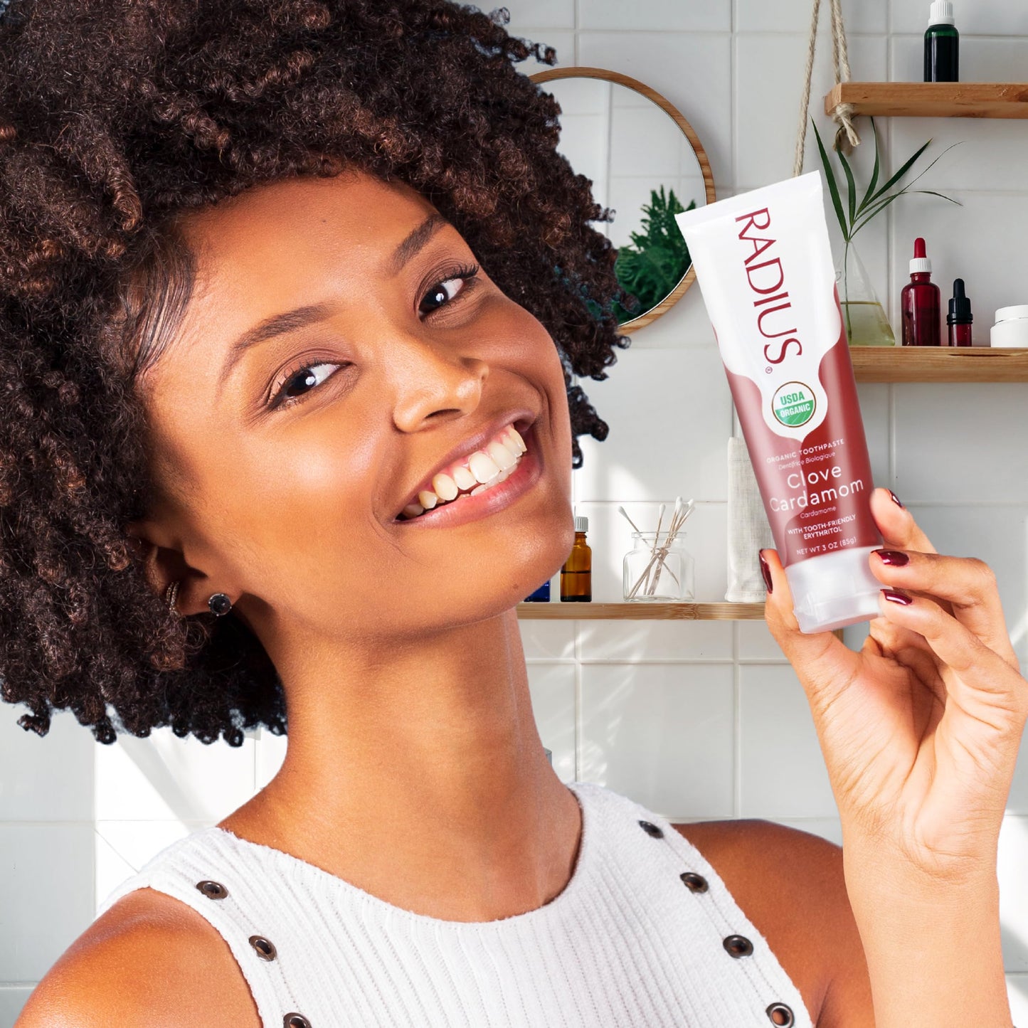 RADIUS USDA Organic Toothpaste 3oz – Clove Cardamom (Pack of 2)