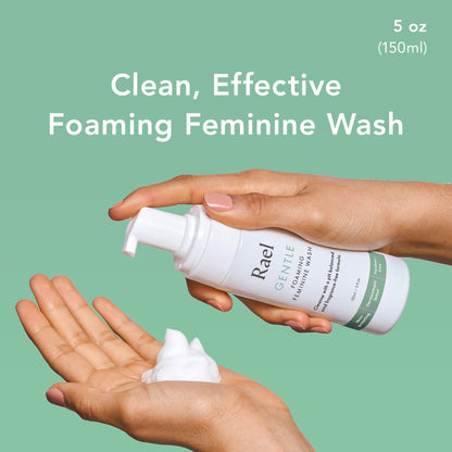 Rael Feminine Wash Foaming Cleansing Wash - pH-Balanced, 2-Pack (5oz)
