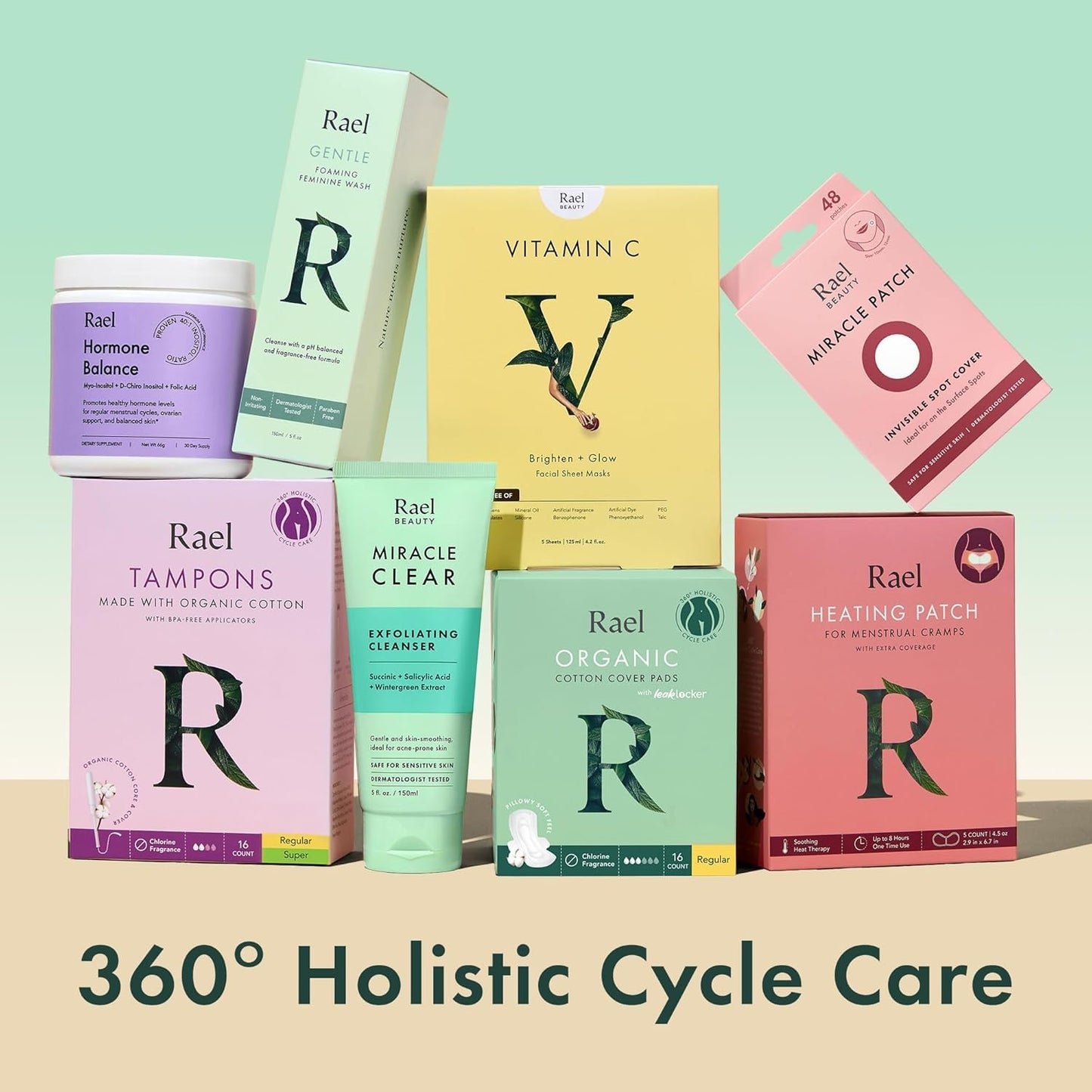 Rael Feminine Wipes – Flushable, Travel-Size, All Skin Types