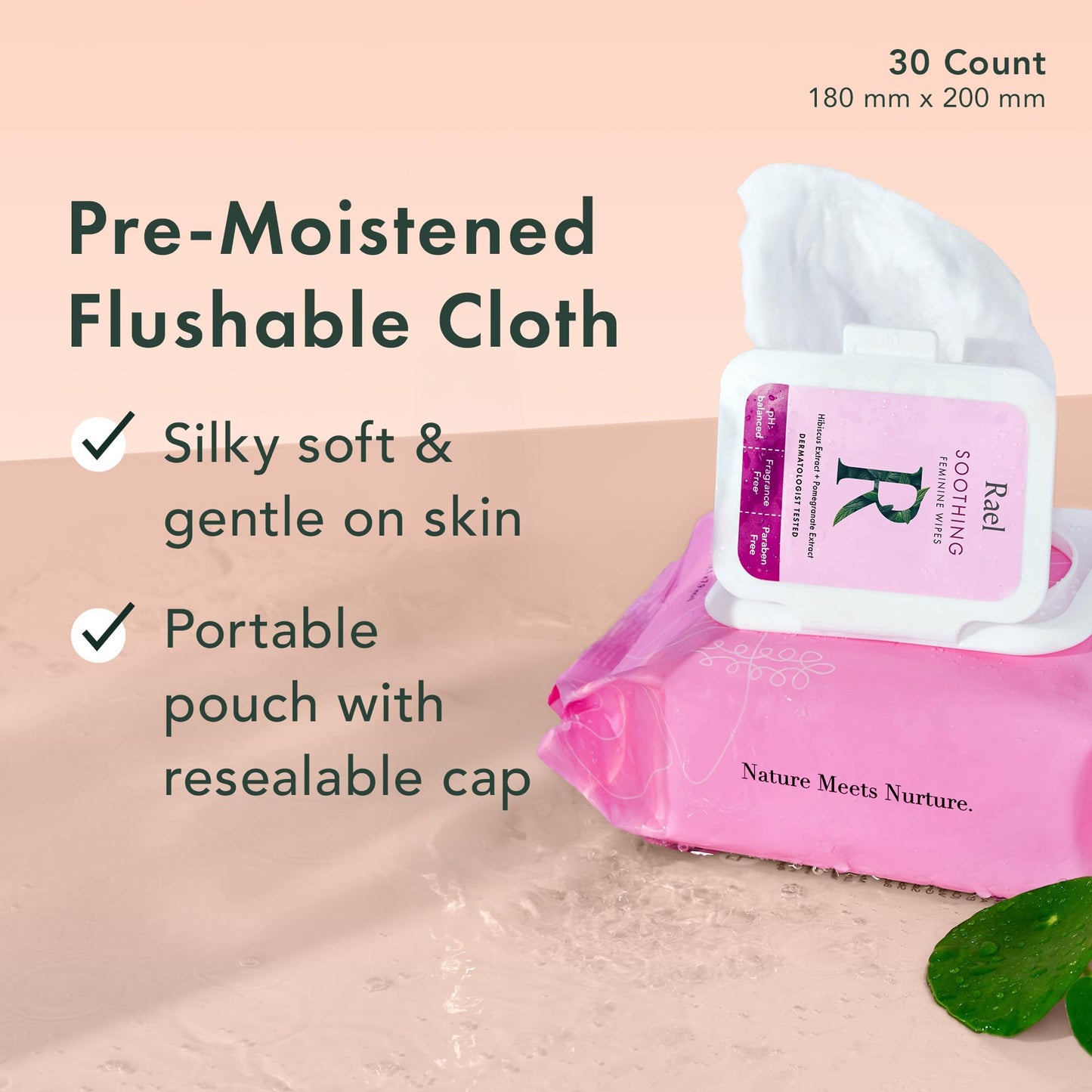 Rael Feminine Wipes | Soothing, pH-Balanced Care for Women | 3 Pack (4.4 fl oz each)