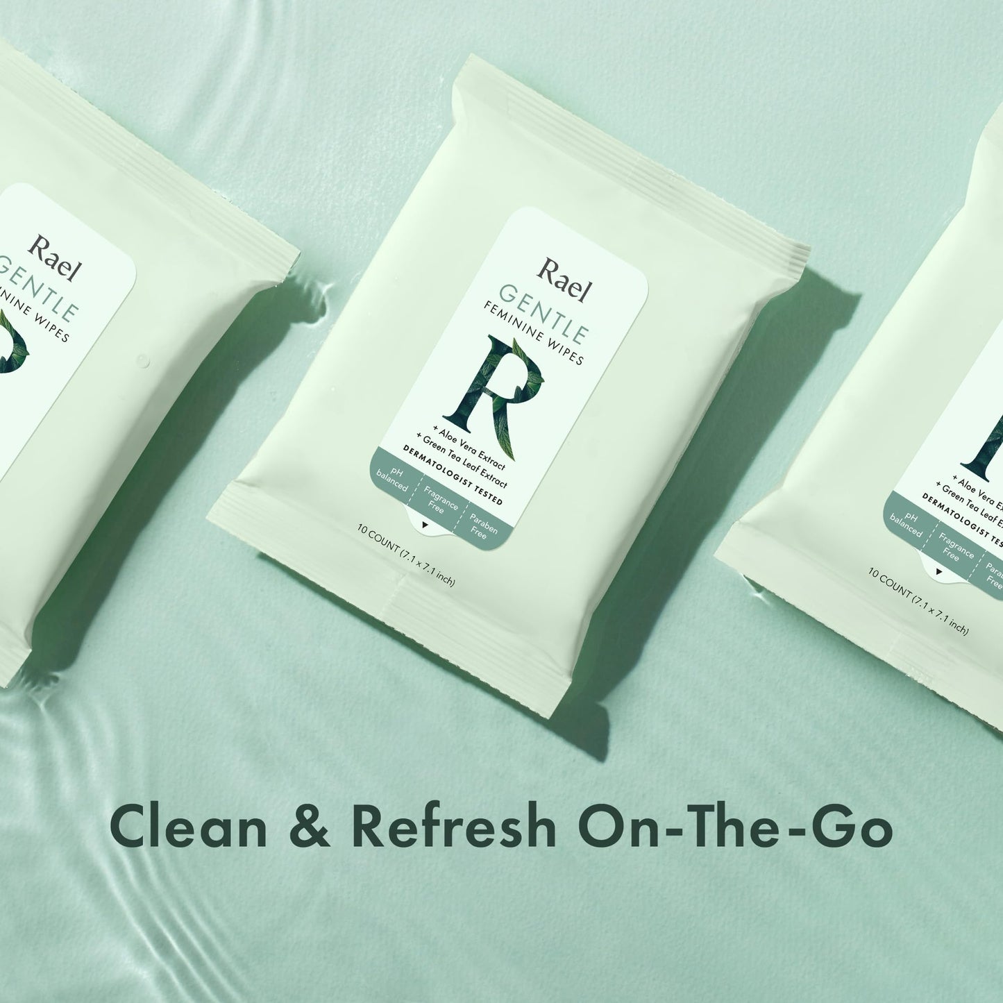 Rael Feminine Wipes – Flushable, Travel-Size, All Skin Types